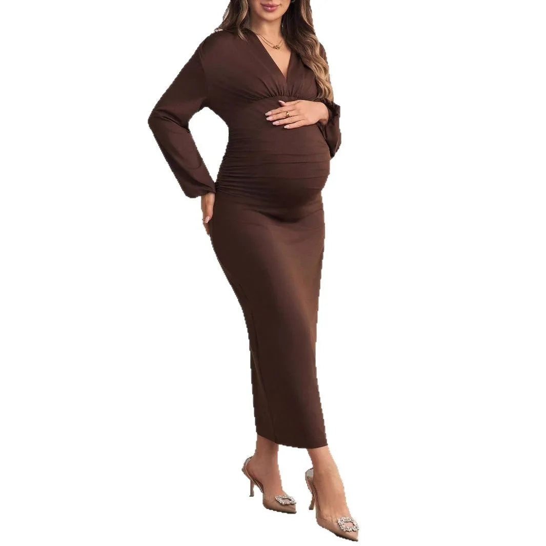 Robe de Maternité Séance Photo – Élégance Naturelle & Silhouette Sublimée