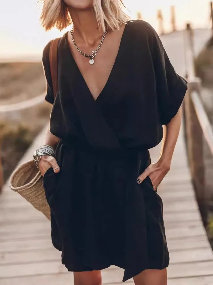 Robe Décontractée en Coton & Lin