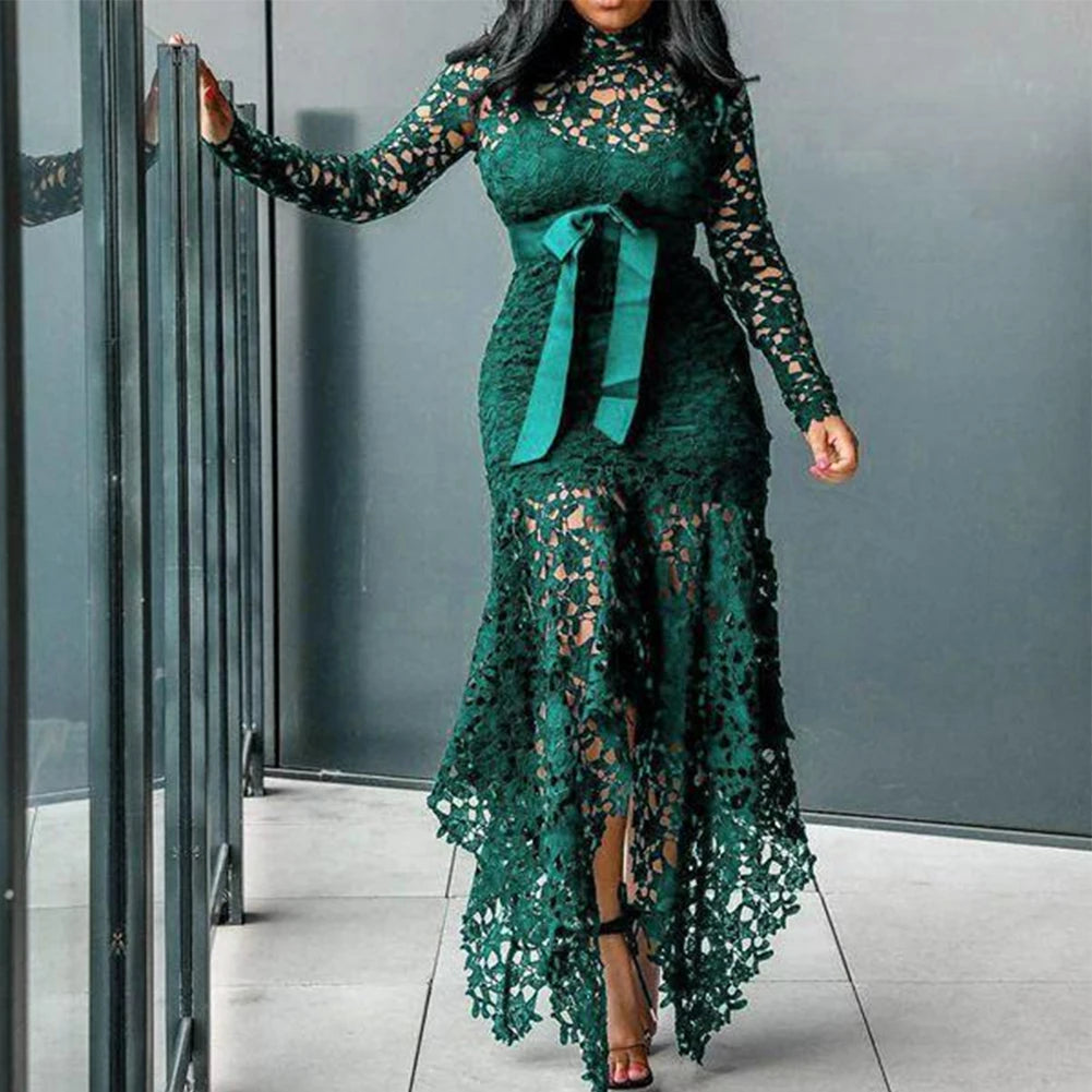 Robe Dames élégante dentelle Moulante