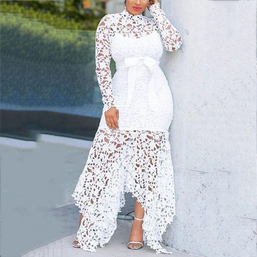 Robe Dames élégante dentelle Moulante