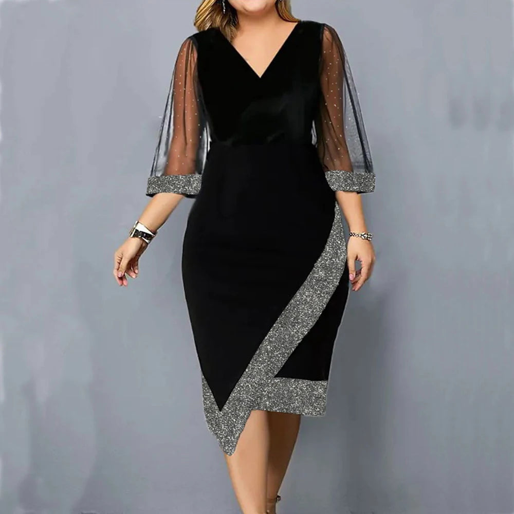 Robe vintage surdimensionnée élégantes
