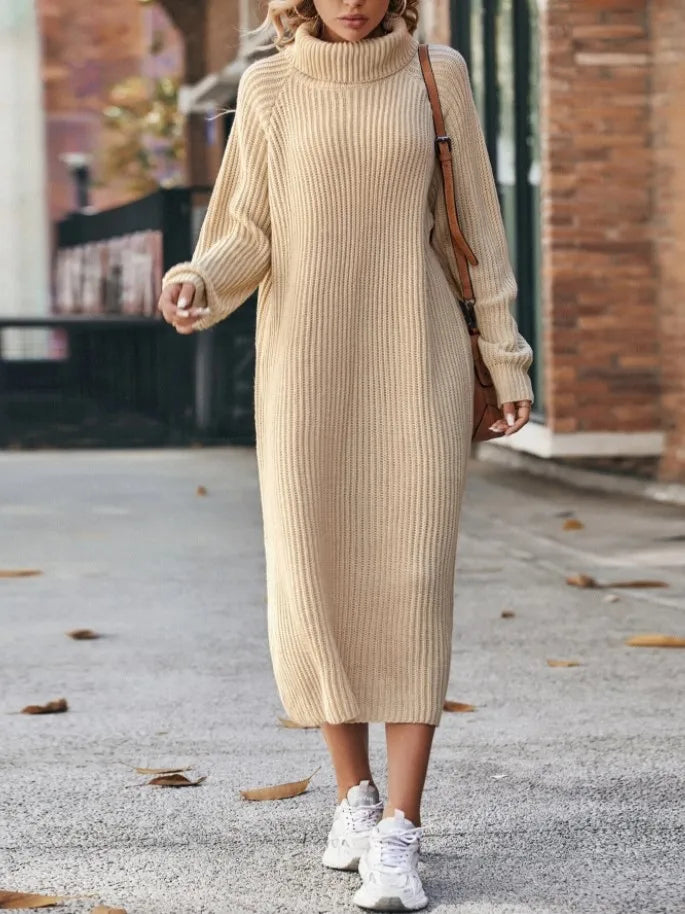 Robe  À Manches Longues Tricoté Modèle  Pull
