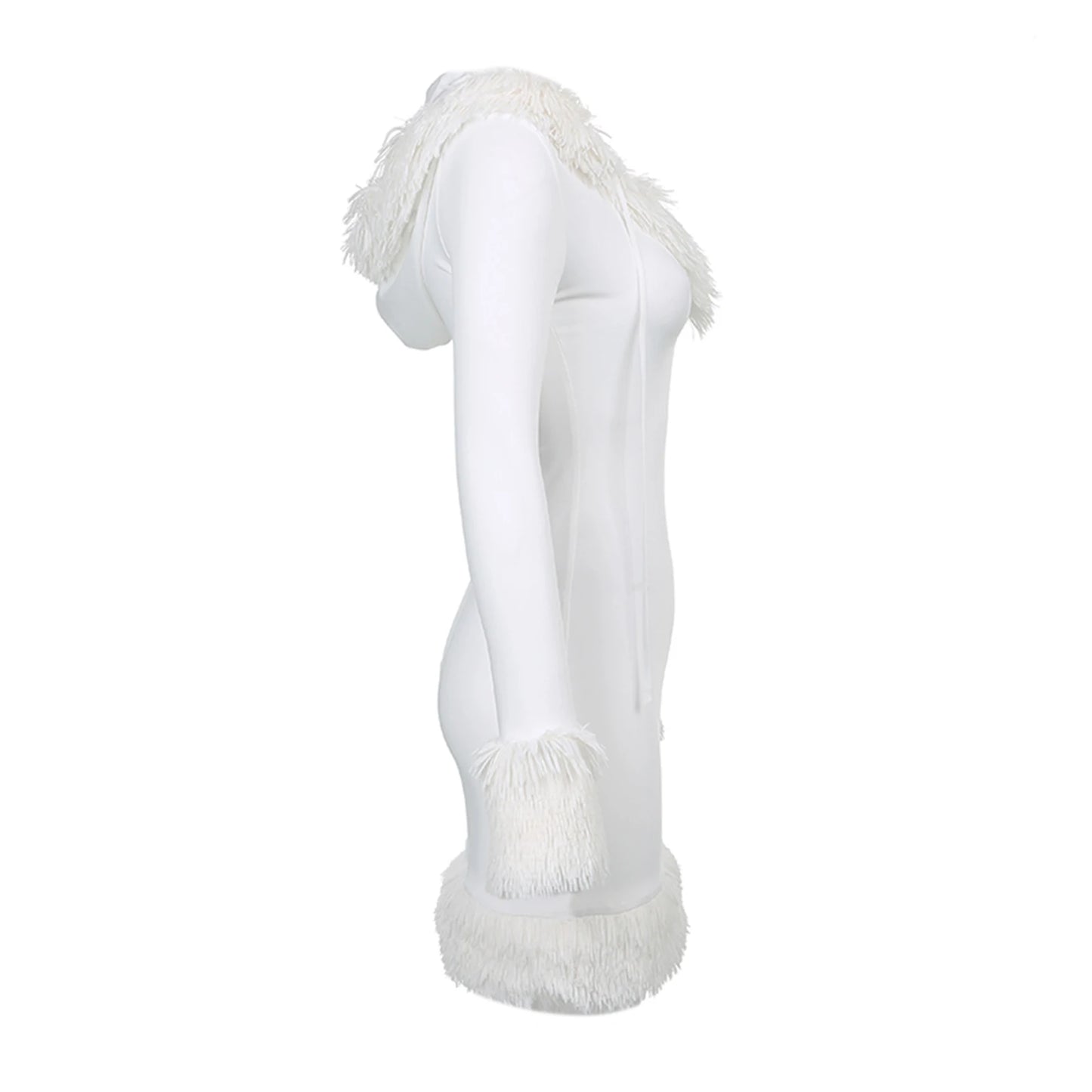 Robe sexy mini avec capuche