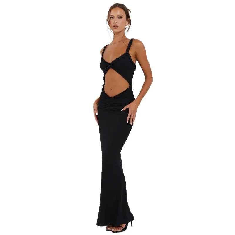 Robe dos nu découpe Sexy maillots de bain