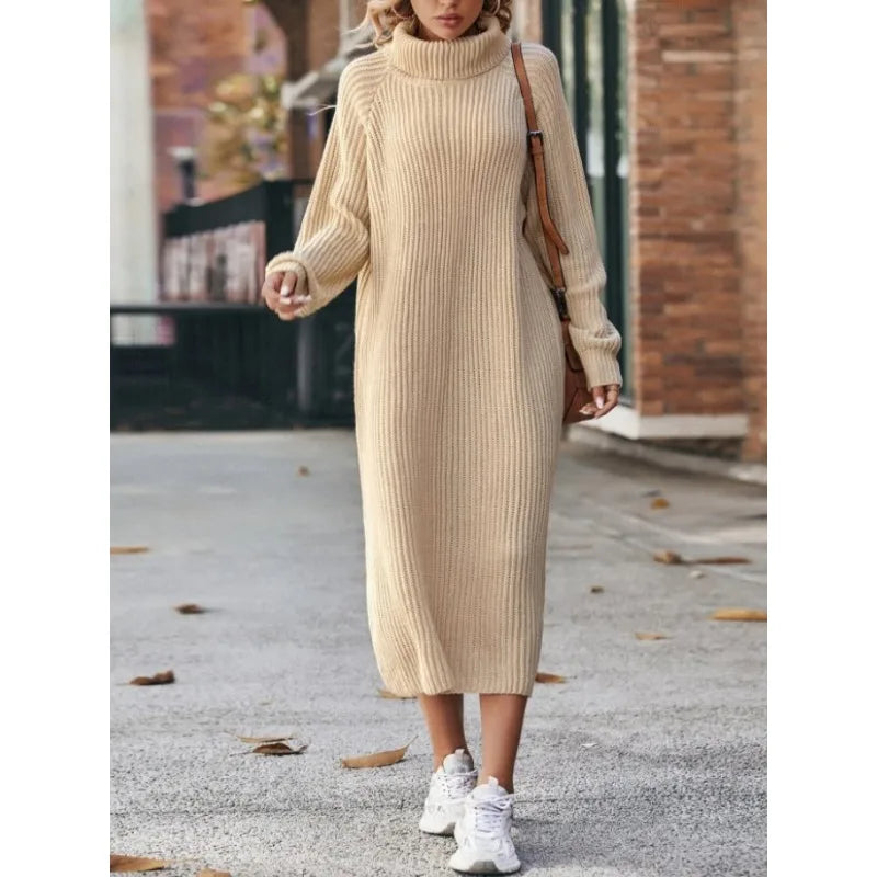 Robe  À Manches Longues Tricoté Modèle  Pull