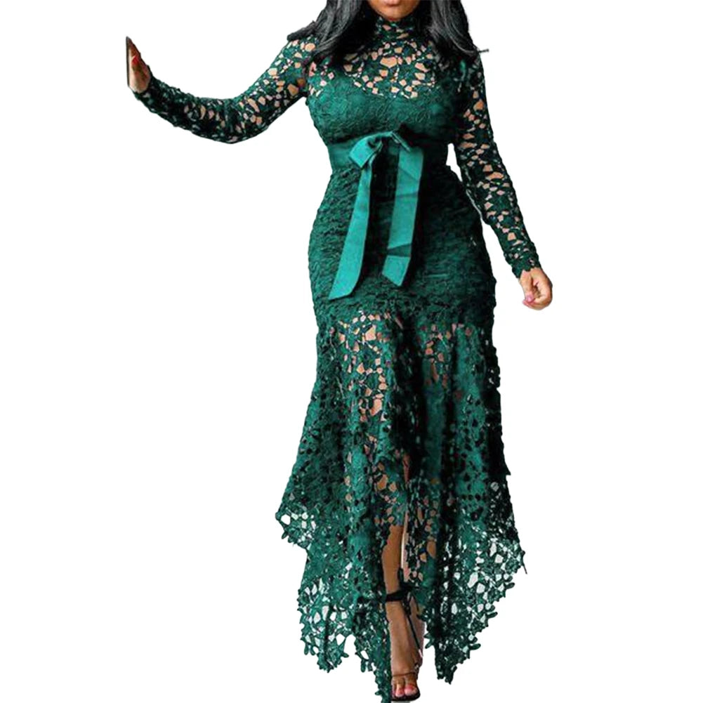 Robe Dames élégante dentelle Moulante