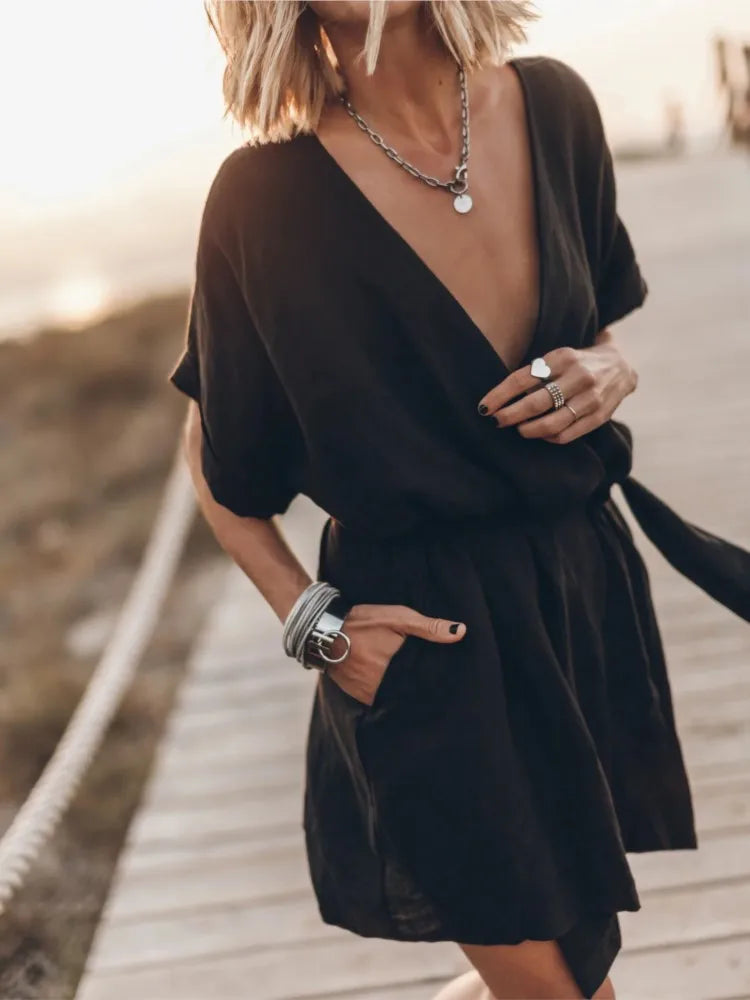 Robe Décontractée en Coton & Lin