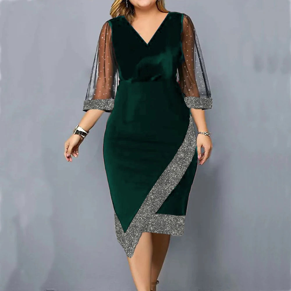 Robe vintage surdimensionnée élégantes