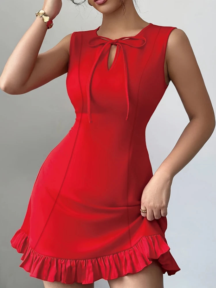 Mini Robe à Nœud Papillon