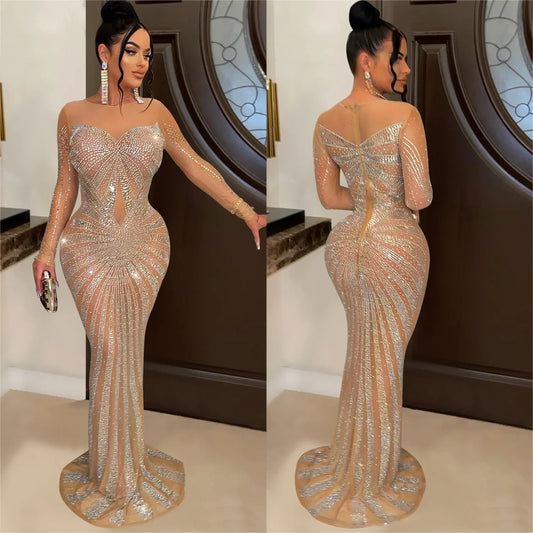 Robe Moulante Diamant Blanc