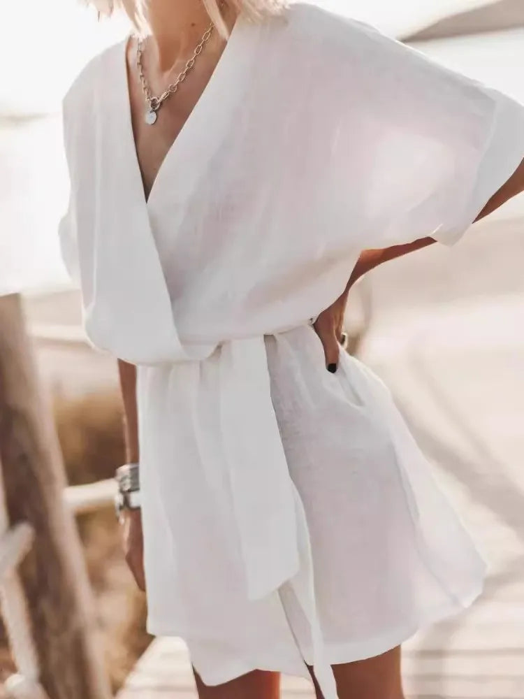 Robe Décontractée en Coton & Lin