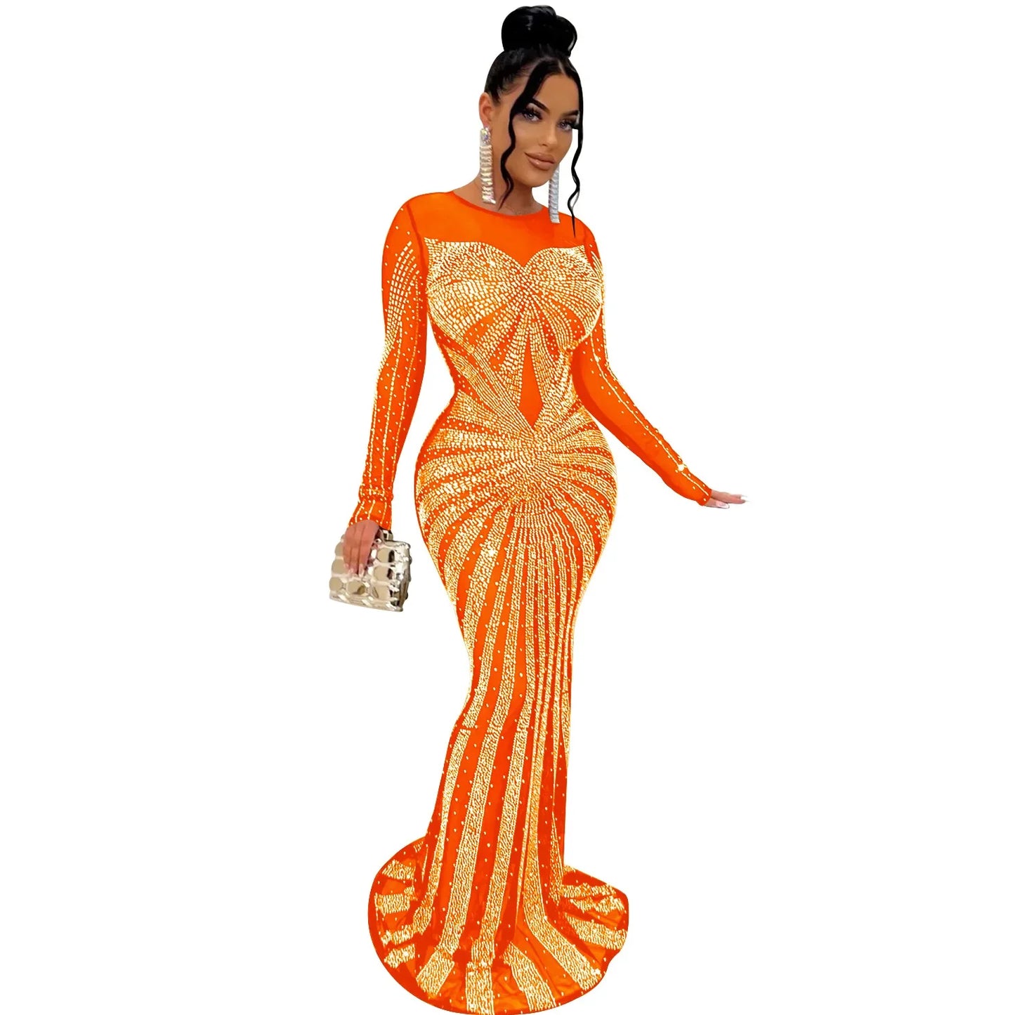 Robe Moulante Diamant Blanc