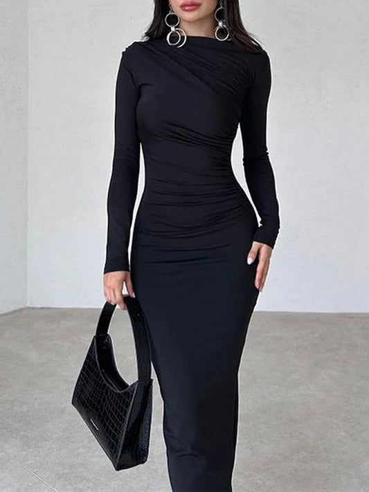 Robe de Soirée Noire Élégante