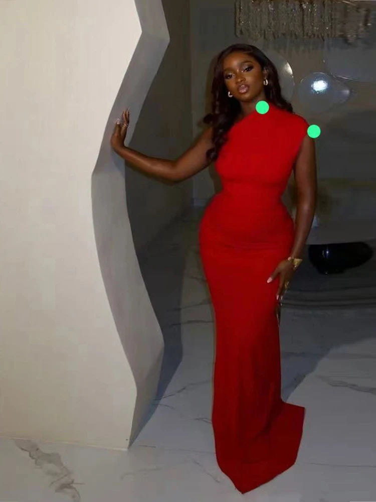 Robe de Soirée Asymétrique