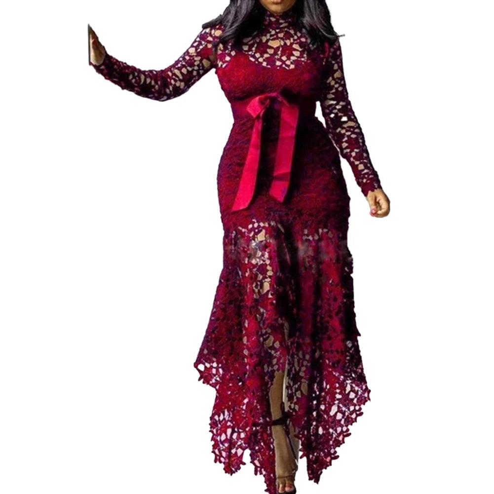 Robe Dames élégante dentelle Moulante