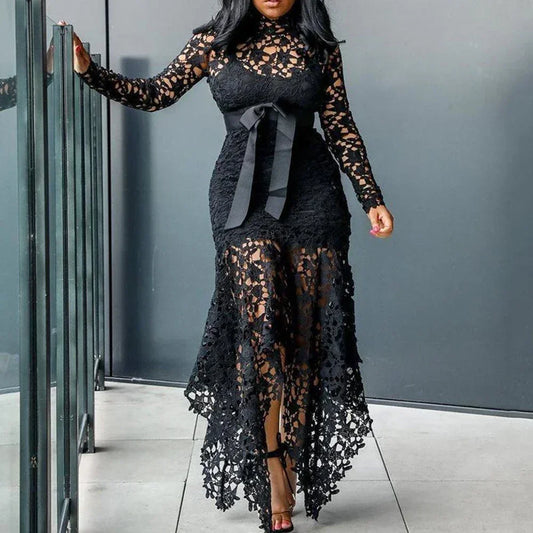 Robe Dames élégante dentelle Moulante