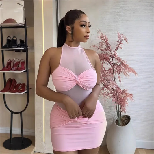 Mini Robe Dos Nu Sexy – Sans Manches, Moulante & Tendance Soirée 2025