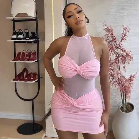 Mini Robe Dos Nu Sexy – Sans Manches, Moulante & Tendance Soirée 2025