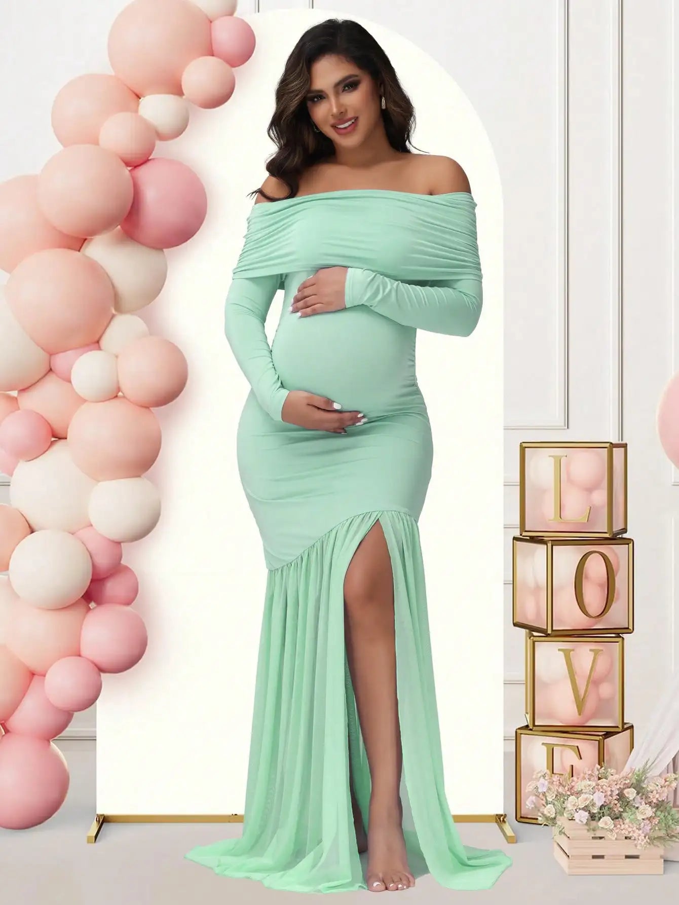 Robe Taille Haute Nouée – Manches Chauve-Souris