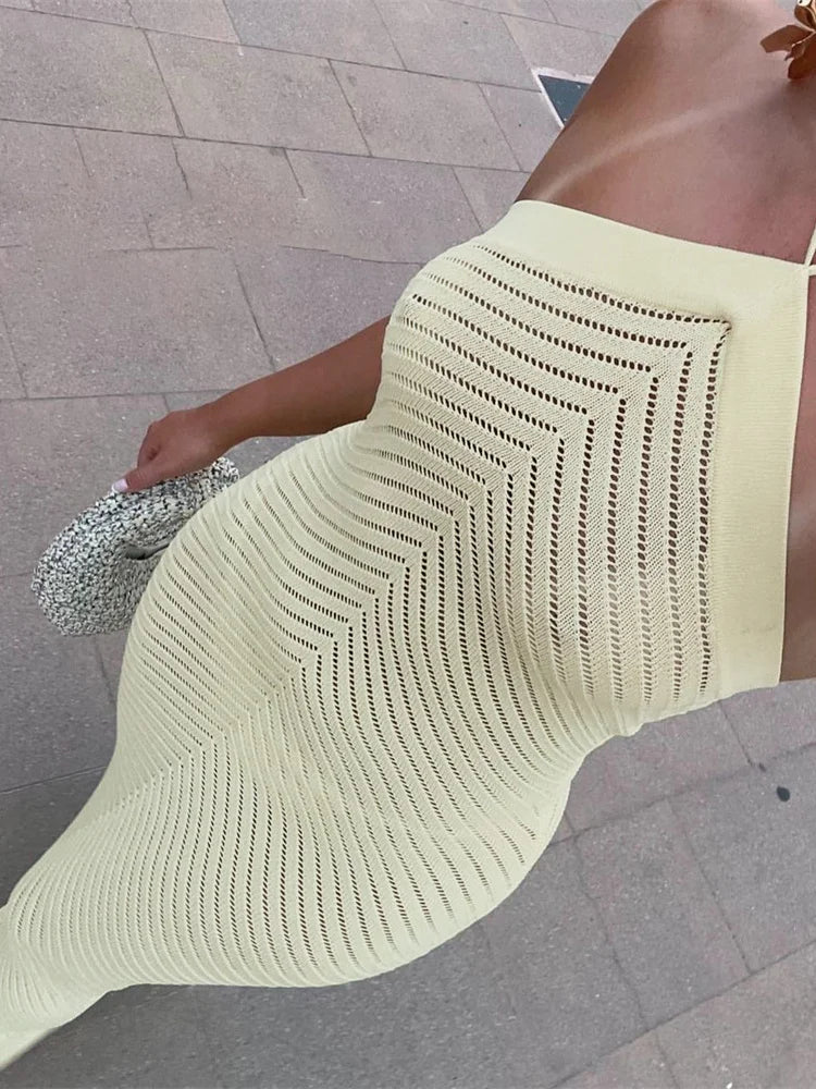 Robe Maxi Sexy au Crochet