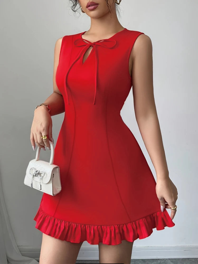 Mini Robe à Nœud Papillon