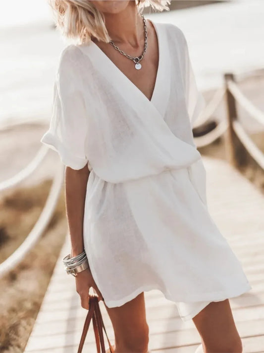 Robe Décontractée en Coton & Lin