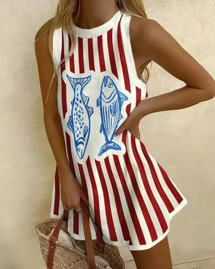 Robe Trapèze Imprimée