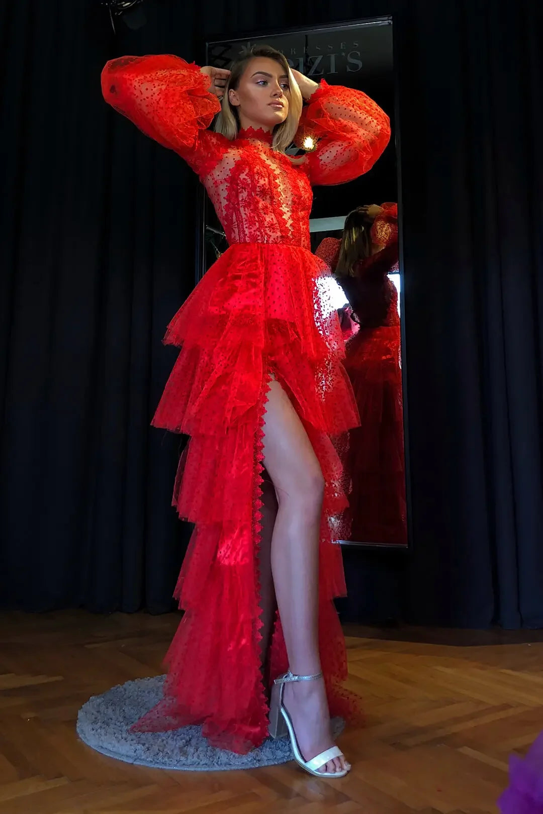 Robe de Soirée Longue en Dentelle