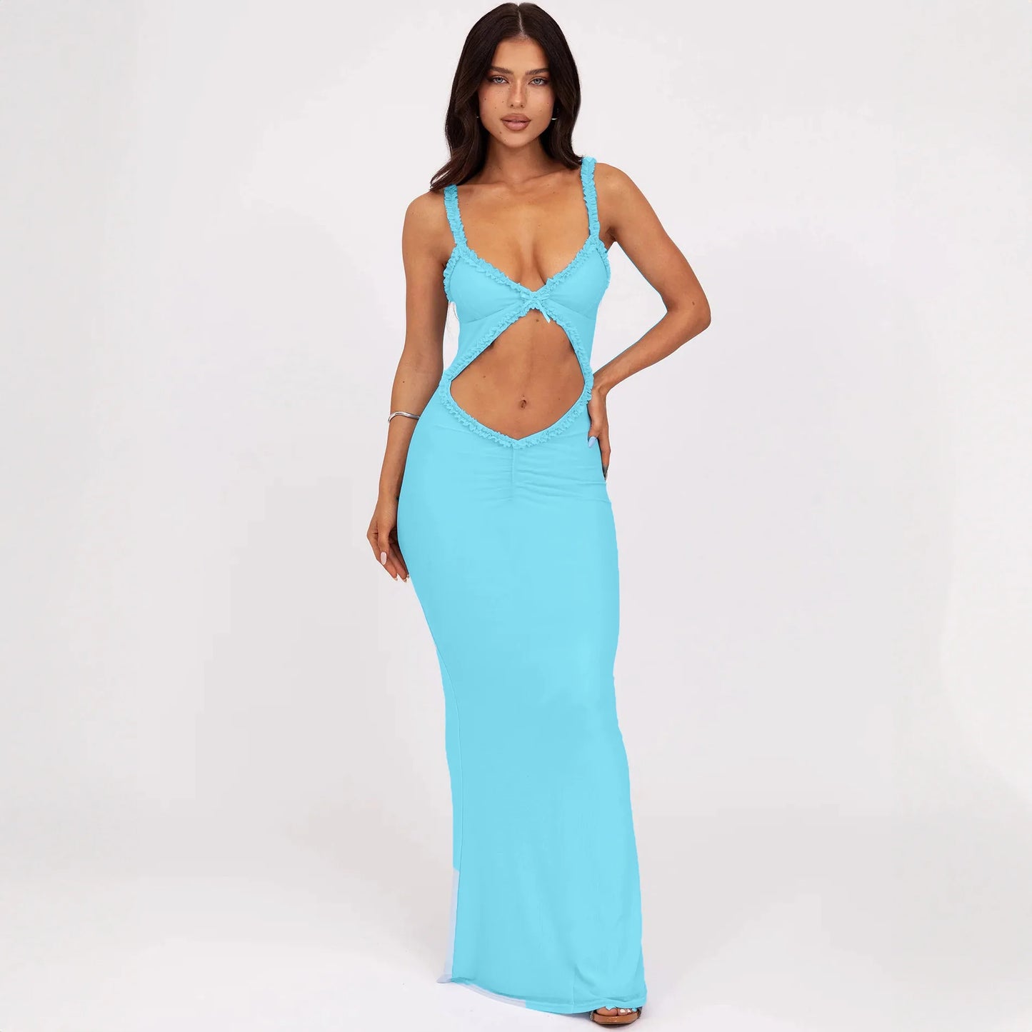 Robe dos nu découpe Sexy maillots de bain