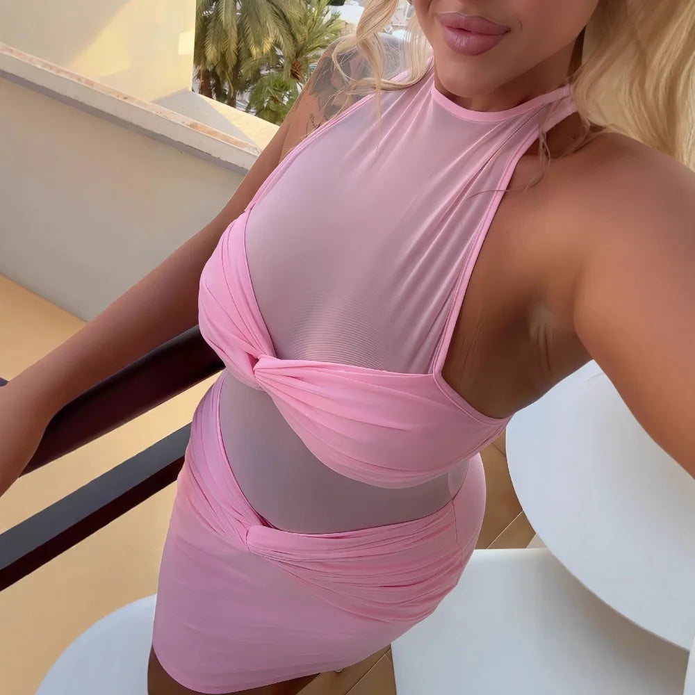 Mini Robe Dos Nu Sexy – Sans Manches, Moulante & Tendance Soirée 2025