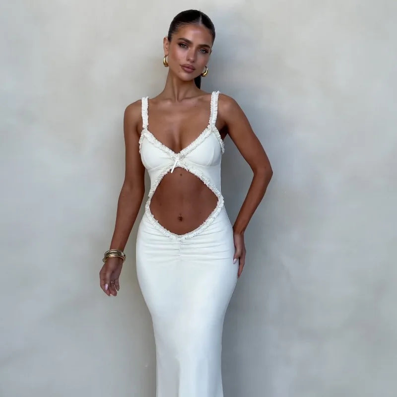 Robe dos nu découpe Sexy maillots de bain