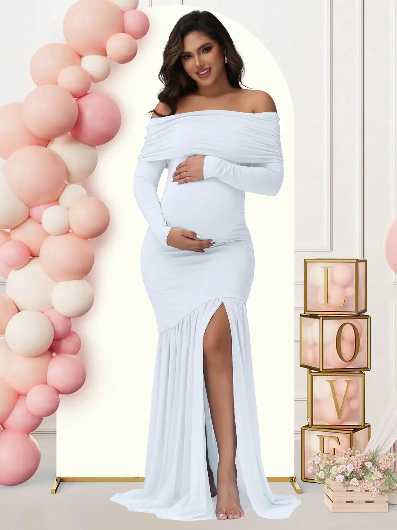 Robe Taille Haute Nouée – Manches Chauve-Souris