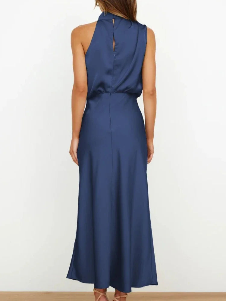 Robe Longue en Satin Luxe