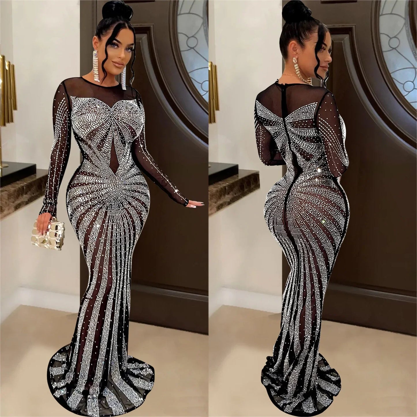 Robe Moulante Diamant Blanc