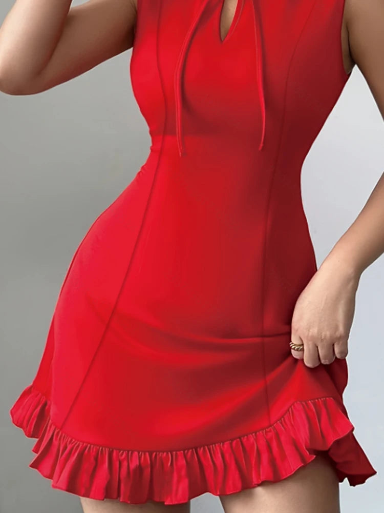Mini Robe à Nœud Papillon